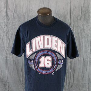 Vancouver Canucks Shirt (VTG) - Tervor Linden 16 Graphic - Men's Extra-Large